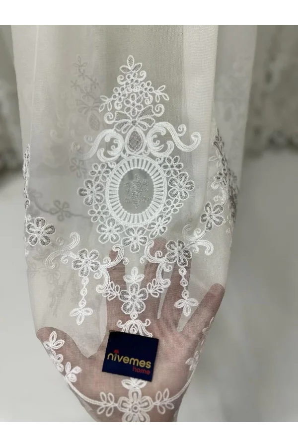 NİVEMESHOME LİBRA 1/3 SIK PİLELİ TÜL PERDE APM