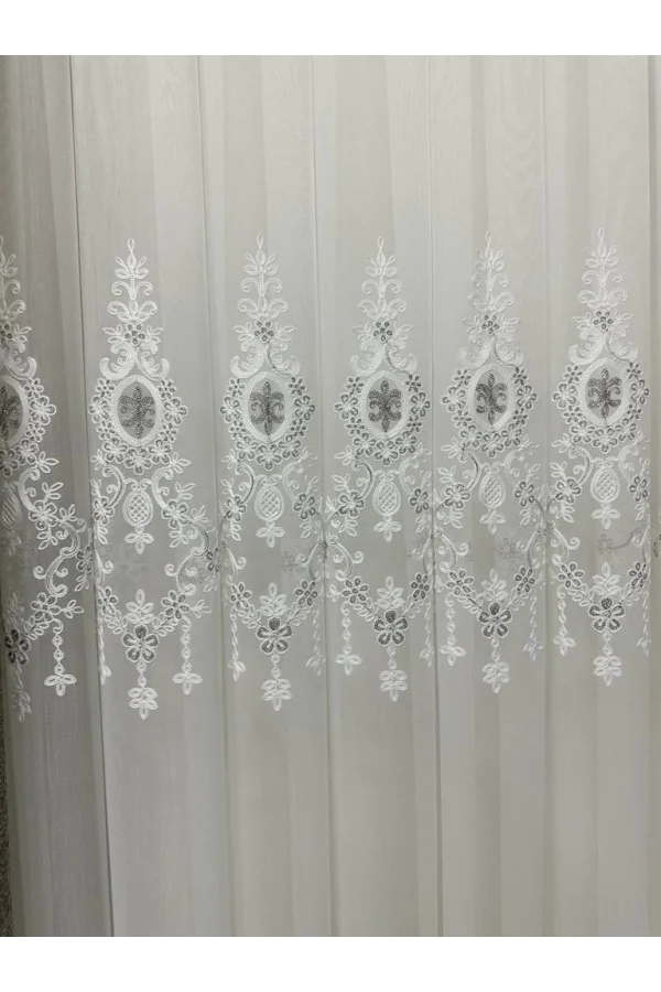 NİVEMESHOME LİBRA 1/3 SIK PİLELİ TÜL PERDE APM