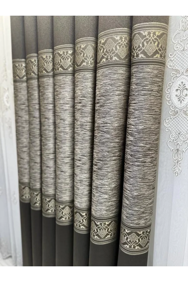 NİVEMESHOME ЛИКЬЯ FT632120 V-2503 АНТРАЦИТ 1/3 ПЛОТНОЕ ШЕЛКОВИСТОЕ ЗАТЕМНИТЕЛЕ РИДПЕР АПМ