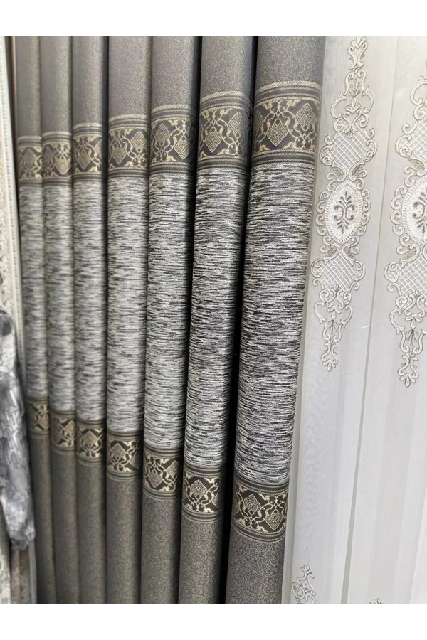 NİVEMESHOME LİKYA FT632120 V-5302 TOPRAK 1/3 SIK PİLELİ FON PERDE APM