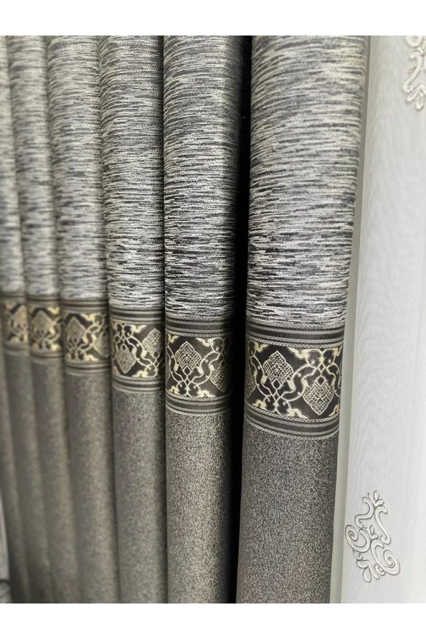 NİVEMESHOME LİKYA FT632120 V-5302 TOPRAK 1/3 SIK PİLELİ FON PERDE APM