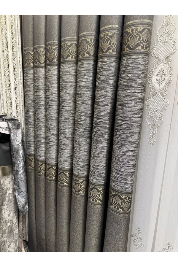 NİVEMESHOME LİKYA FT632120 V-5302 TOPRAK 1/3 SIK PİLELİ FON PERDE APM