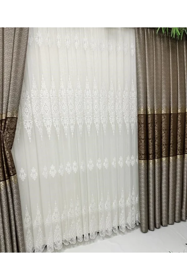 NIVEMESHOME LİNA 1/3 DENSE TÛL PERDE APM