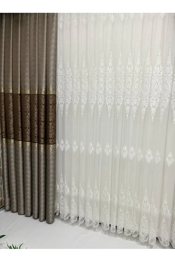 NIVEMESHOME LİNA 1/3 DENSE TÛL PERDE APM