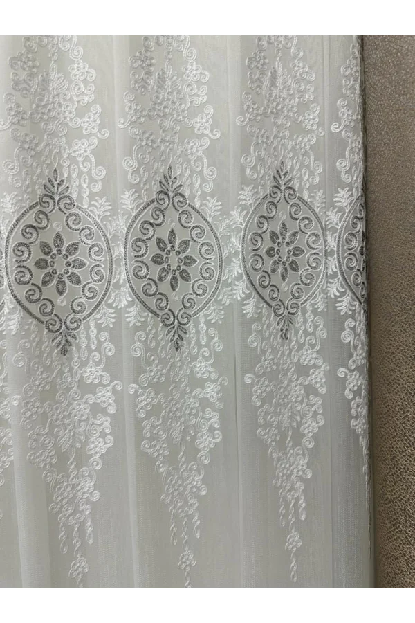 NİVEMESHOME LİNES 1/3 SIK PİLELİ TÜL PERDE