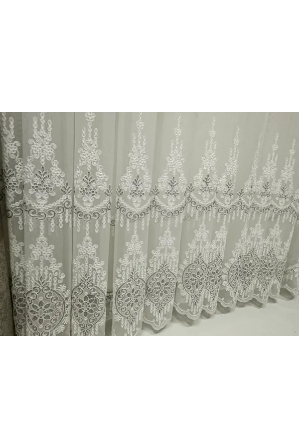 NİVEMESHOME LİNES 1/3 SIK PİLELİ TÜL PERDE