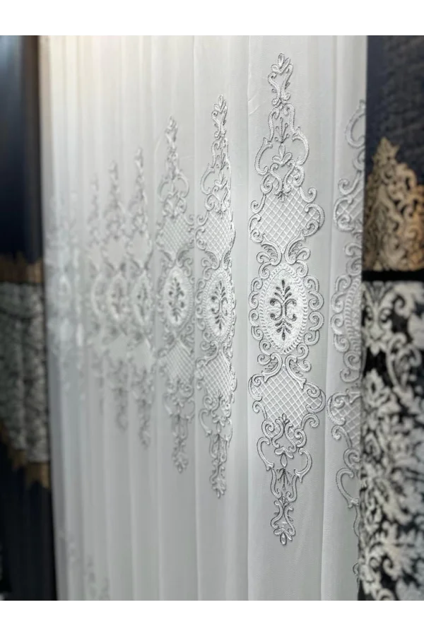 NİVEMESHOME LİSA PLATA DETALLE 2015 1/3 TELA DE TUL PLISADA APM