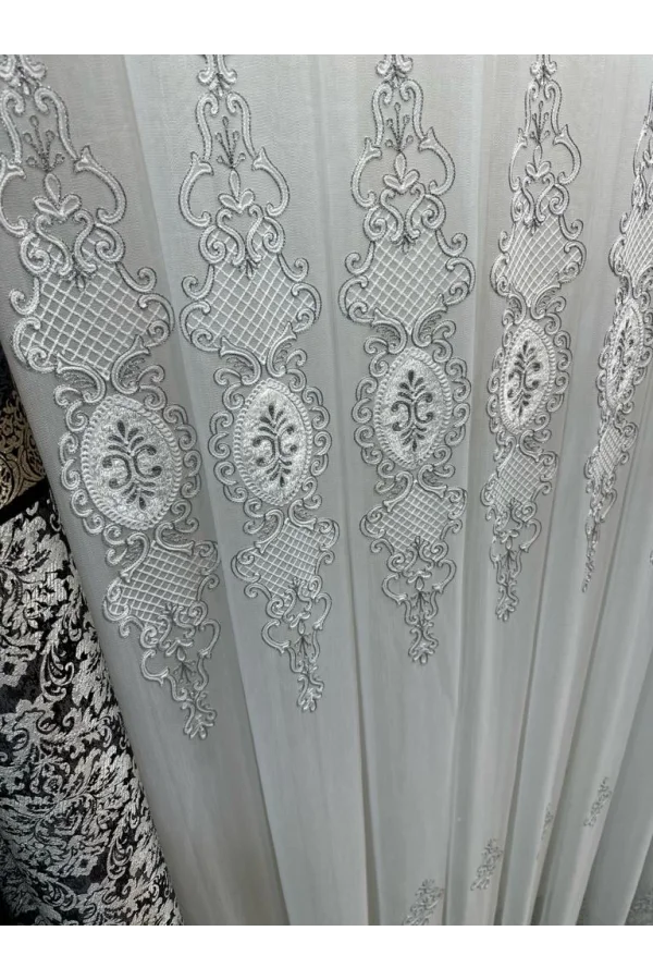 NİVEMESHOME LİSA PLATA DETALLE 2015 1/3 TELA DE TUL PLISADA APM