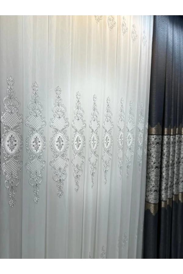 NİVEMESHOME LİSA PLATA DETALLE 2015 1/3 TELA DE TUL PLISADA APM