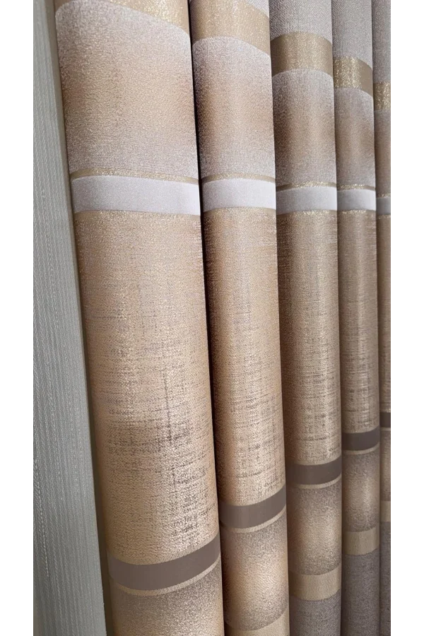 NİVEMESHOME NEUE SAISON LEINEN 1/3 DICK GEFALTETER VORHANG VON PERDE APM