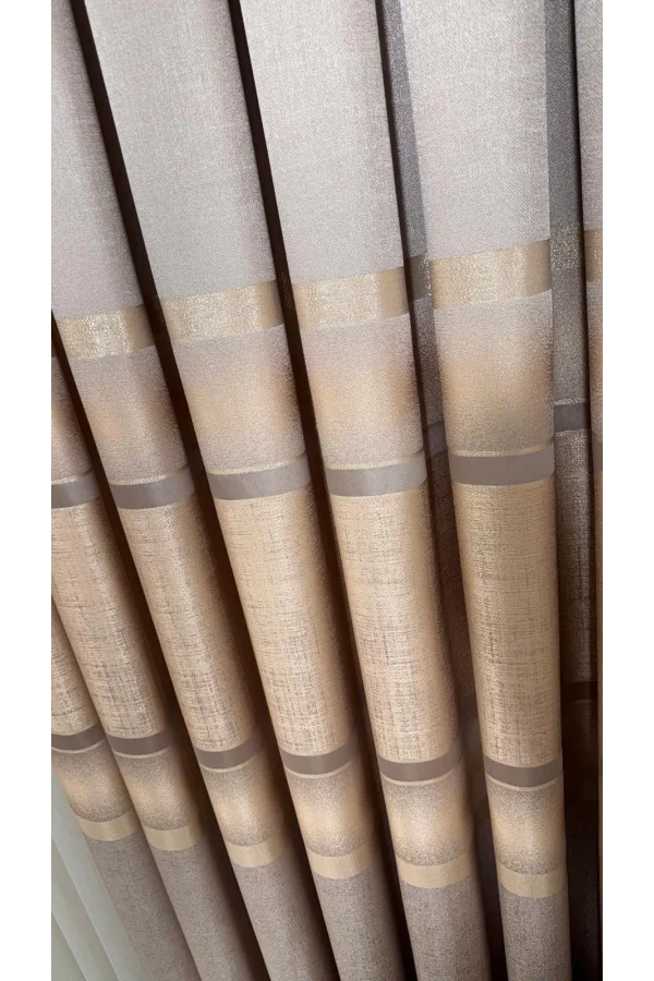 NİVEMESHOME NEUE SAISON LEINEN 1/3 DICK GEFALTETER VORHANG VON PERDE APM