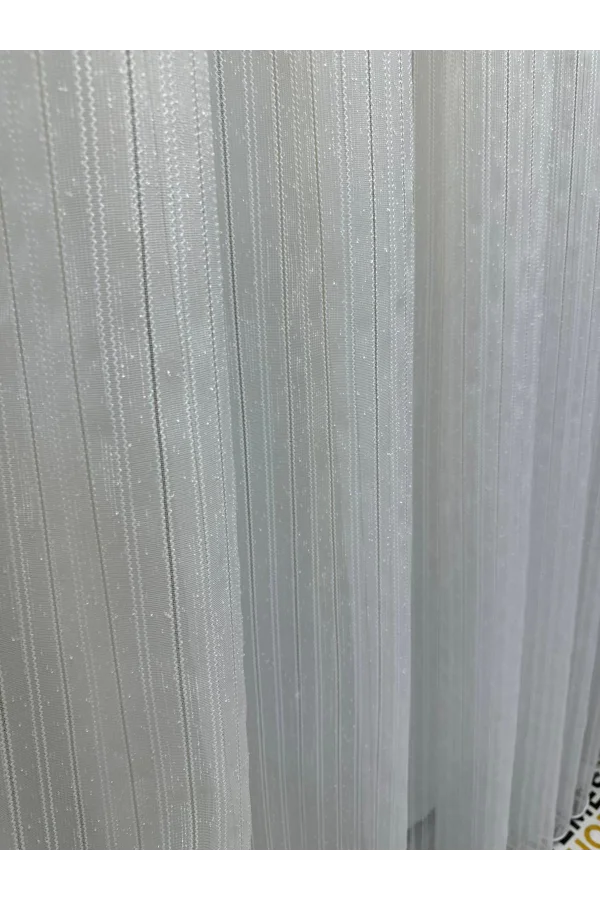 NİVEMESHOME LUGANO V-102 1/3 SICHTBARE GERAFFTE TÜLLVORHÄNGE APM