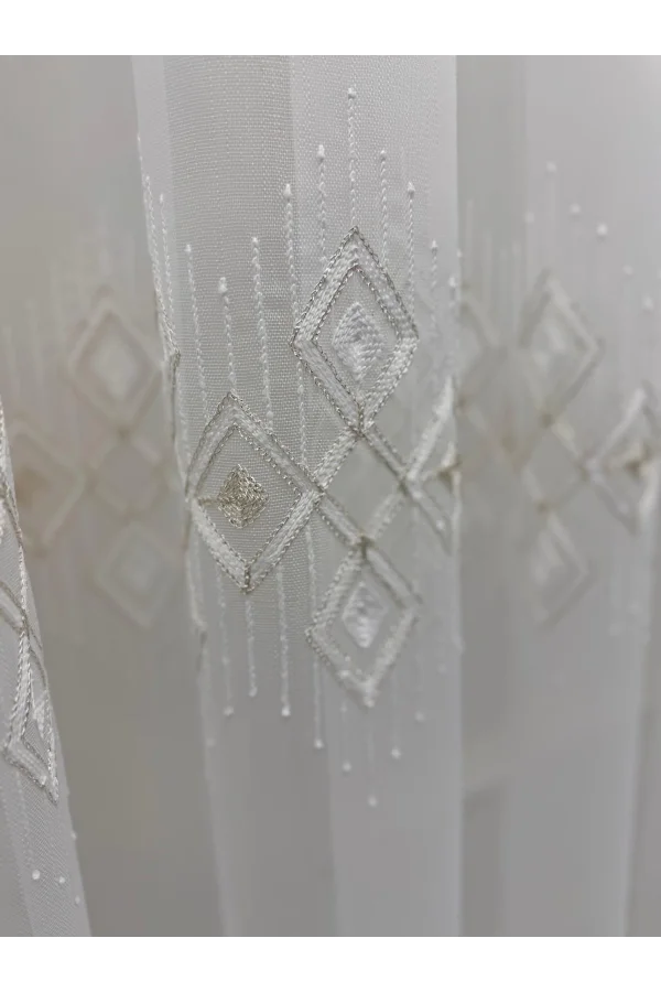 NİVEMESHOME LUNA GEOMÉTRICO PATRÓN DE ORO 1/3 TUL PLISADO DENSO APM