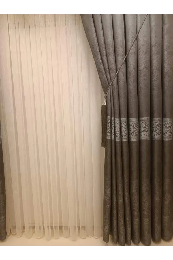 NİVEMESHOME LUPİ GRİ 1/3 SIK PİLE TENDA EMB