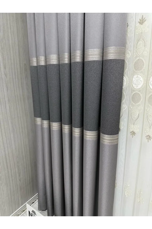 NİVEMESHOME MANAVGAT Серый FT632113 V-5401 1/3 TIGHT LOOP FON PERDE АРМ