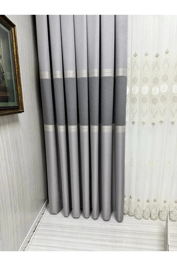 NİVEMESHOME MANAVGAT Серый FT632113 V-5401 1/3 TIGHT LOOP FON PERDE АРМ