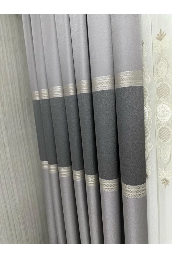 NİVEMESHOME MANAVGAT Серый FT632113 V-5401 1/3 TIGHT LOOP FON PERDE АРМ