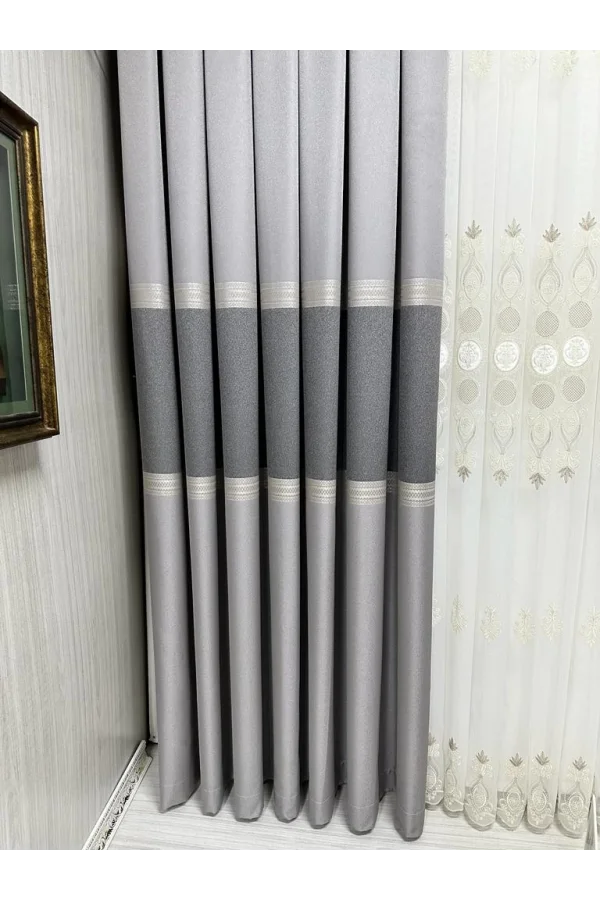 NİVEMESHOME MANAVGAT Серый FT632113 V-5401 1/3 TIGHT LOOP FON PERDE АРМ