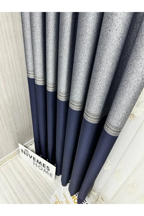 NİVEMESHOME MANAVGAT ЛАСИВЕРТ FT632113 V-507 1/3 TОЛСКАЯ ФОНОВАЯ ШТОРА APM