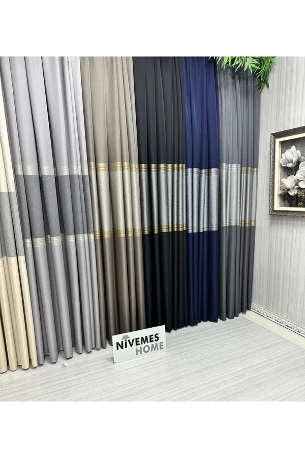 NİVEMESHOME MANAVGAT ЛАСИВЕРТ FT632113 V-507 1/3 TОЛСКАЯ ФОНОВАЯ ШТОРА APM