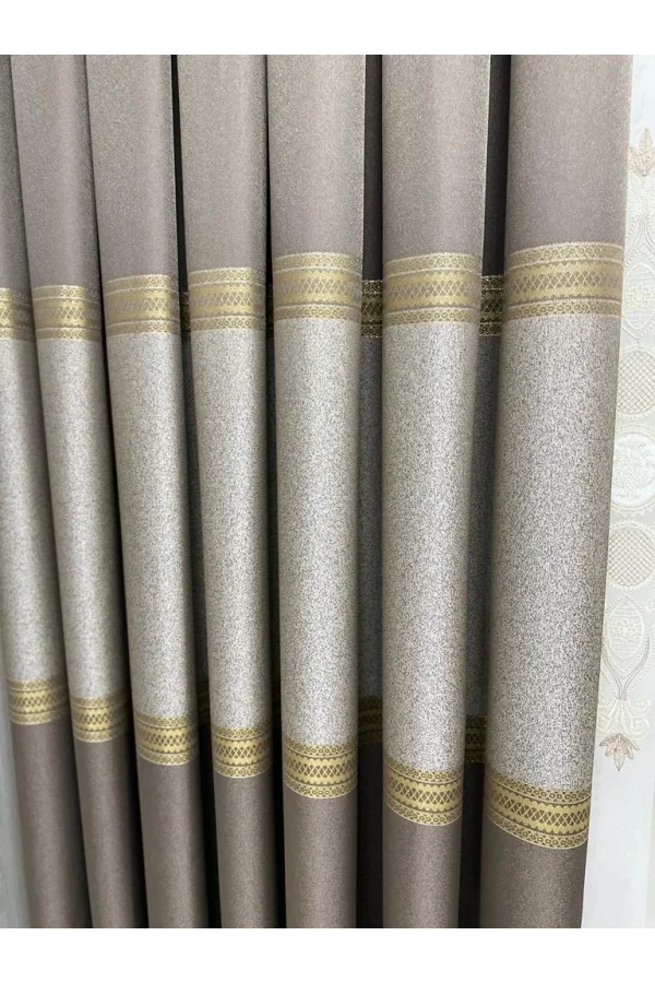 NİVEMESHOME МАНАВГАТ, ТОПРАК, FT632113, V-5301, 1/3, ПЛОТНАЯ ОСНОВАННАЯ ФОНОВАЯ ШТОРА APM