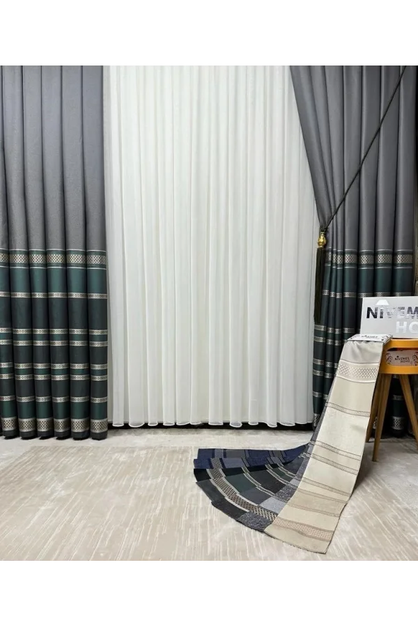 NİVEMESHOME MARVEL V-2537 1/3 DENSE PLEATED CURTAIN BM