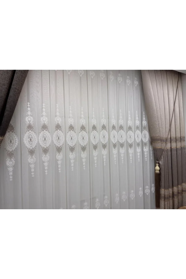 NİVEMESHOME MASAL 1/3 SIK PİLELİ TÜL PERDE APM