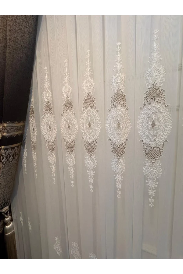 NİVEMESHOME MASAL 1/3 SIK PİLELİ TÜL PERDE APM