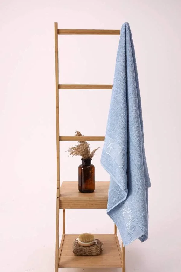 NİVEMESHOME TOALLA DE BAÑO DE BAMBÚ AZUL NURPAK