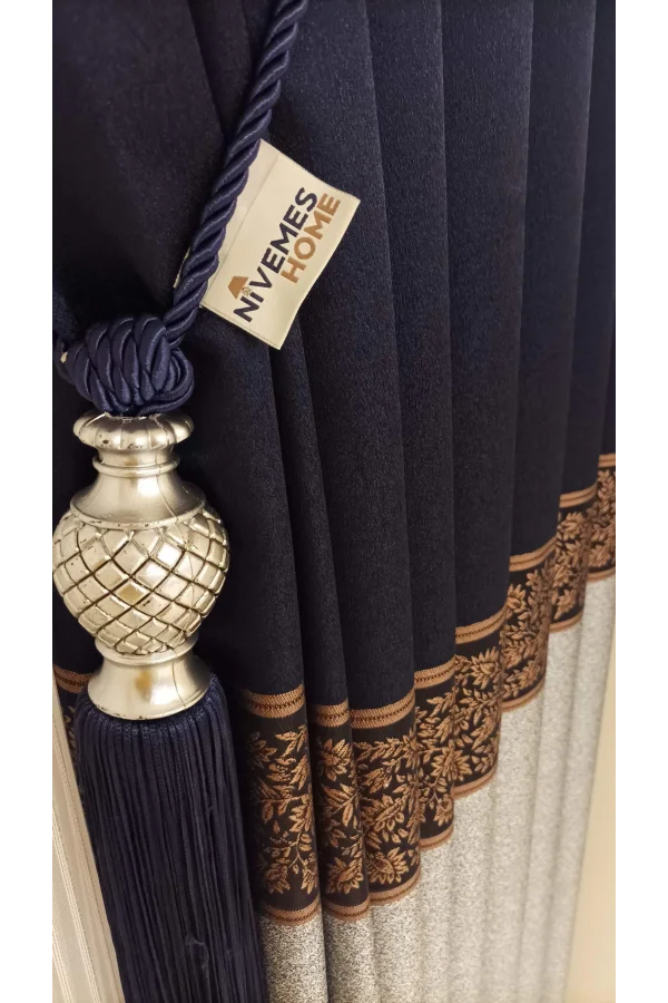 NİVEMESHOME META GRİ / BRONZ 1/3 مكون من سيك بيليه فون بيريد أبم