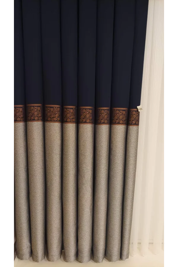 NİVEMESHOME META GRİ / BRONZ 1/3 مكون من سيك بيليه فون بيريد أبم