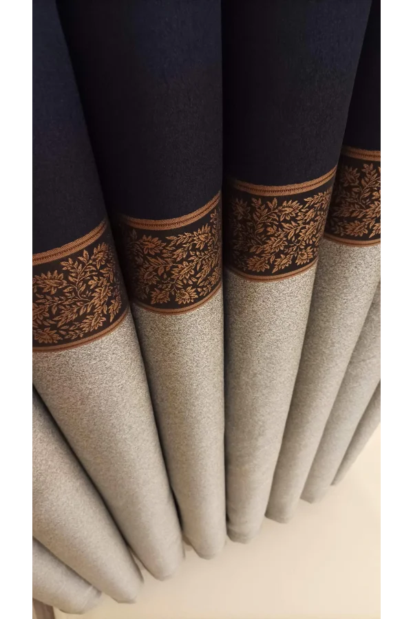 NİVEMESHOME META GRİ / BRONZ 1/3 مكون من سيك بيليه فون بيريد أبم