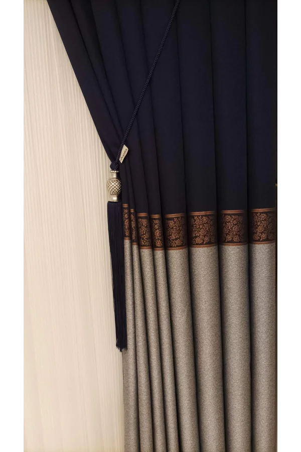 NİVEMESHOME META GRİ / BRONZ 1/3 مكون من سيك بيليه فون بيريد أبم