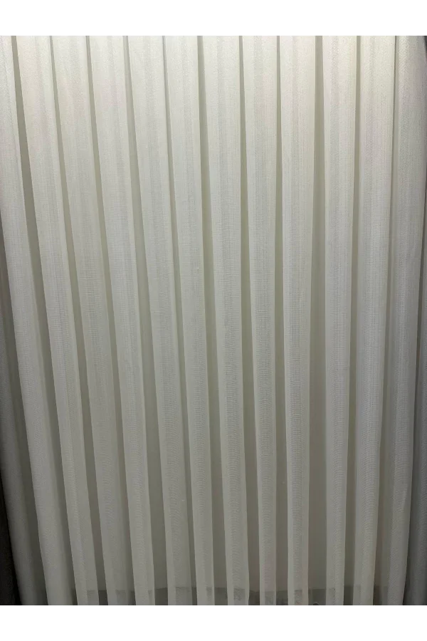 NİVEMESHOME MEVA GOLDGESTREIFTES 1/2,5 DICKES GEFALTERTES TÜLLVORHANG APM