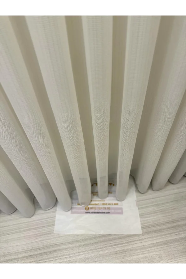 NİVEMESHOME MEVA GOLD-GESTREIFTES 1/3 ENGPÜLLER TÜLL VORHANG APM