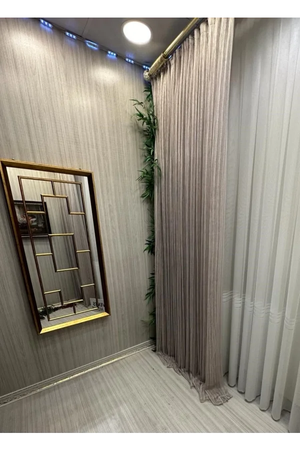 NİVEMESHOME MIRABELLA2 WJ12031.802 1/3 SIK PİLELİ TÜL PERDE APM