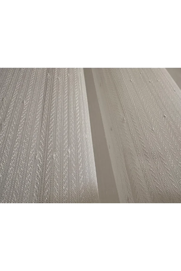 NİVEMESHOME MIZRAKLI FIR0914 AR03102 1/3 SIK PİLELİ BEYAZ TÜL PERDE APM