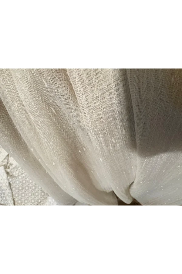 NİVEMESHOME LANZE FEUER0914 AR03102 RAUCHFARBE 1/3 DICK GERÜSCHTER TÜLL VORHANG APM