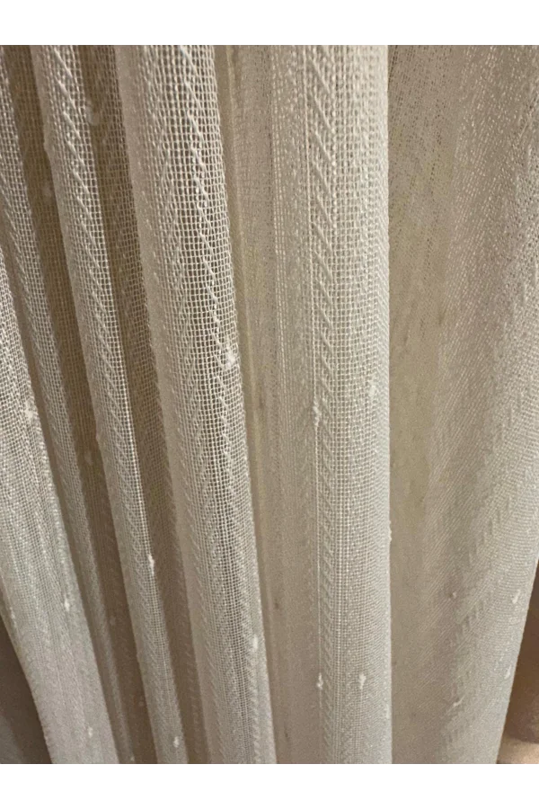 NİVEMESHOME LANZE FEUER0914 AR03102 RAUCHFARBE 1/3 DICK GERÜSCHTER TÜLL VORHANG APM