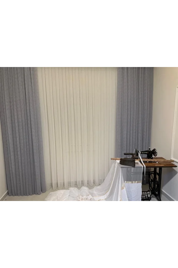 NİVEMESHOME MIZRAKLI FIR0914 AR03102 V-102 1/2,5 SIK PİLELİ TÜL PERDE APM