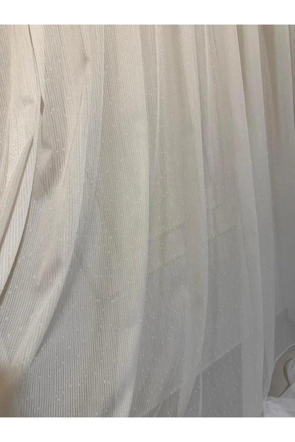 NİVEMESHOME SPITZENLANZE FIR0914 AR03102 V-102 1/3 ENG PLEATED TÜLLVORHANG APM