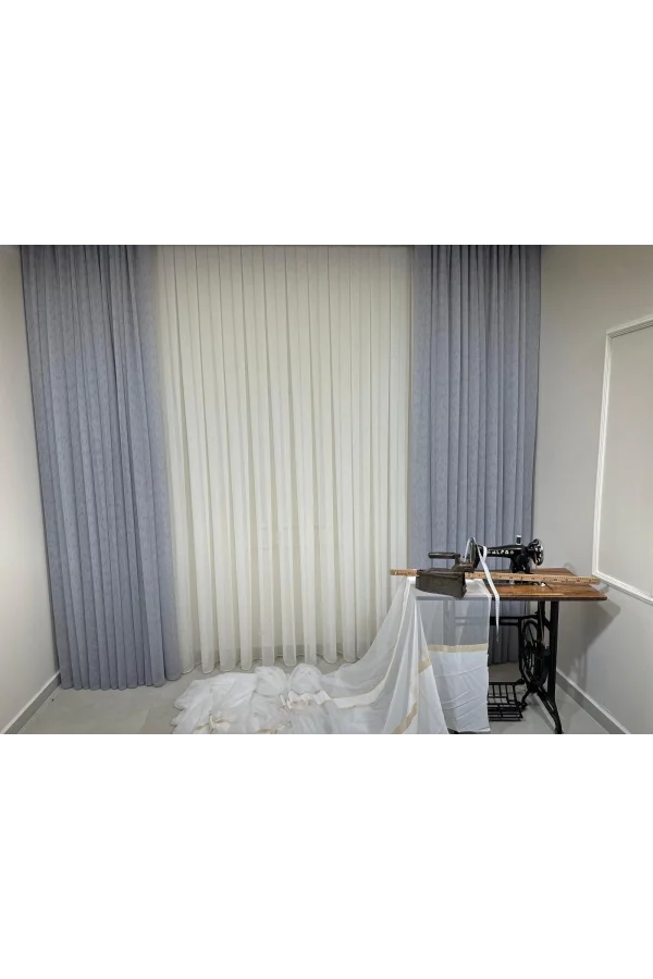 NİVEMESHOME SPITZENLANZE FIR0914 AR03102 V-102 1/3 ENG PLEATED TÜLLVORHANG APM