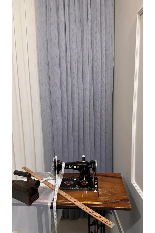 NİVEMESHOME MIZRAKLI FIR0914 AR03102 V-105 GRİ 1/2,5 SIK PİLELİ TÜL PERDE APM