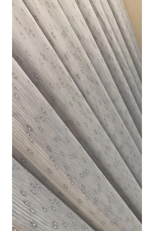 NİVEMESHOME MIZRAKLI FIR0914 AR03102 V-105 GRİ 1/3 SIK PİLELİ TÜL PERDE APM