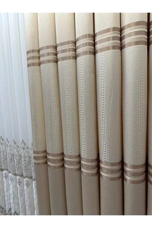 NİVEMESHOME MIZRAKLI FT632256 V-101 КРЕМ 1/3 ТОЛСТЫЙ ПЛЕН ОЧКА НИЖНЯЯ ЧАСТЬ