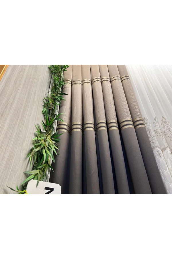 NİVEMESHOME MIZRAKLI FT632256 V-5302 TOPRAK  1/3 SIK PİLE FON PERDE APM