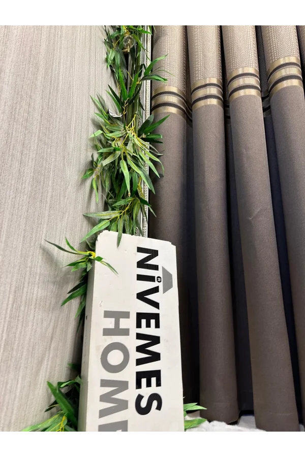 NİVEMESHOME MIZRAKLI FT632256 V-5302 TOPRAK  1/3 SIK PİLE FON PERDE APM