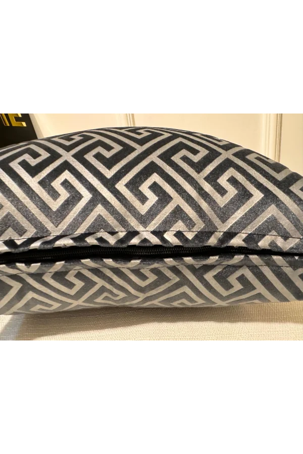 NİVEMESHOME MONET ZİGZAG PILLOW COVER ANTHRACITE-GRAY 45 X 45