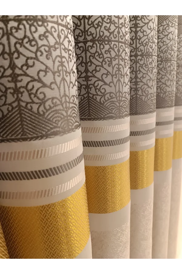 NİVEMESHOME MONZA V-2002 ATLANTİS KLASSISCHES 1/3 DICKES VORHANGSTOFF BPT.