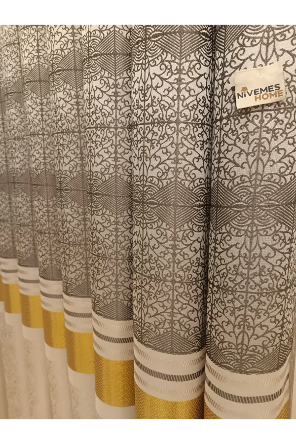 NİVEMESHOME MONZA V-2002 ATLANTİS KLASSISCHES 1/3 DICKES VORHANGSTOFF BPT.
